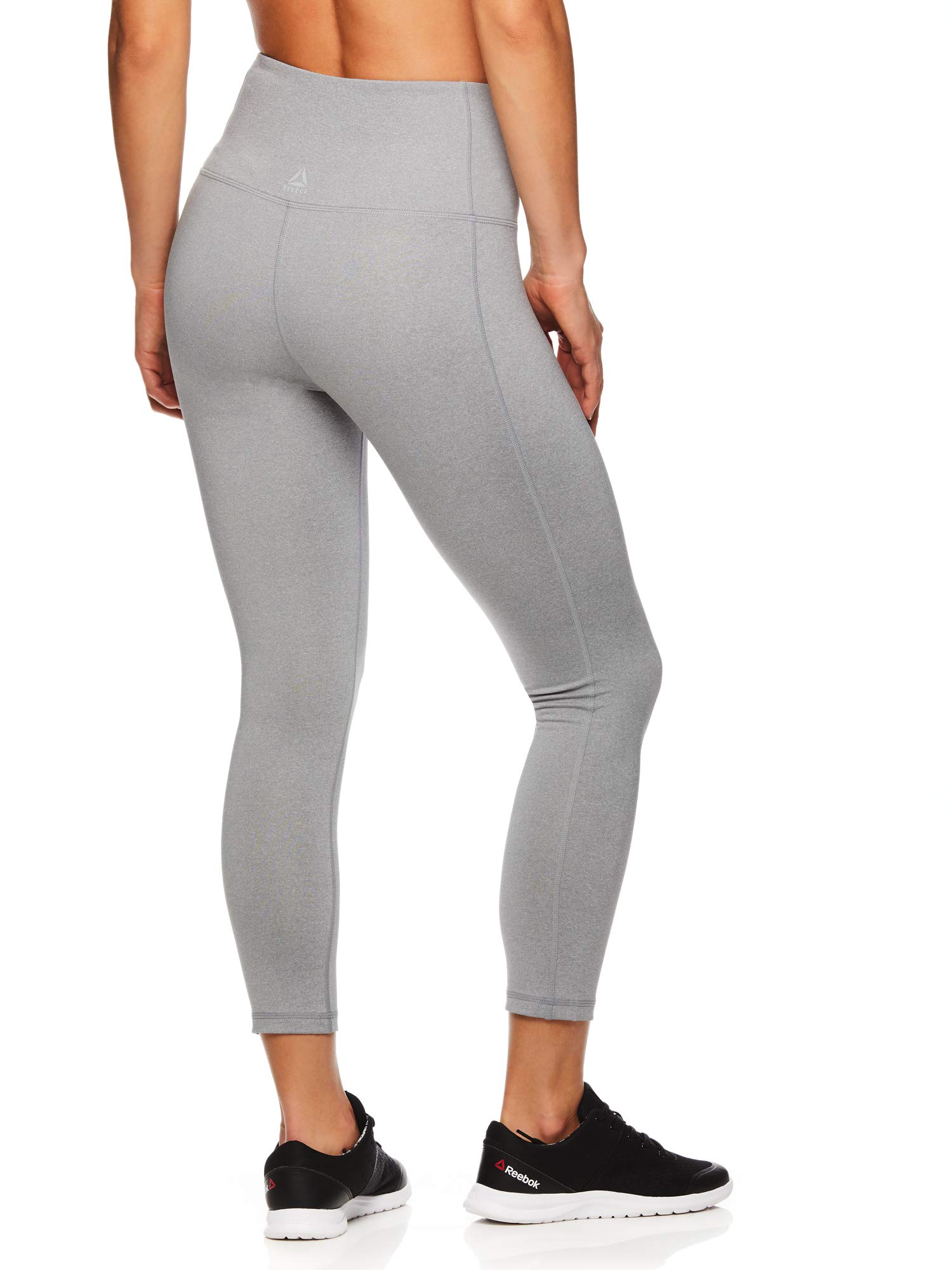 Reebok Damskie legginsy do ćwiczeń Capri z wysokim stanem w talii - rajstopy uciskowe o wysokiej wydajności