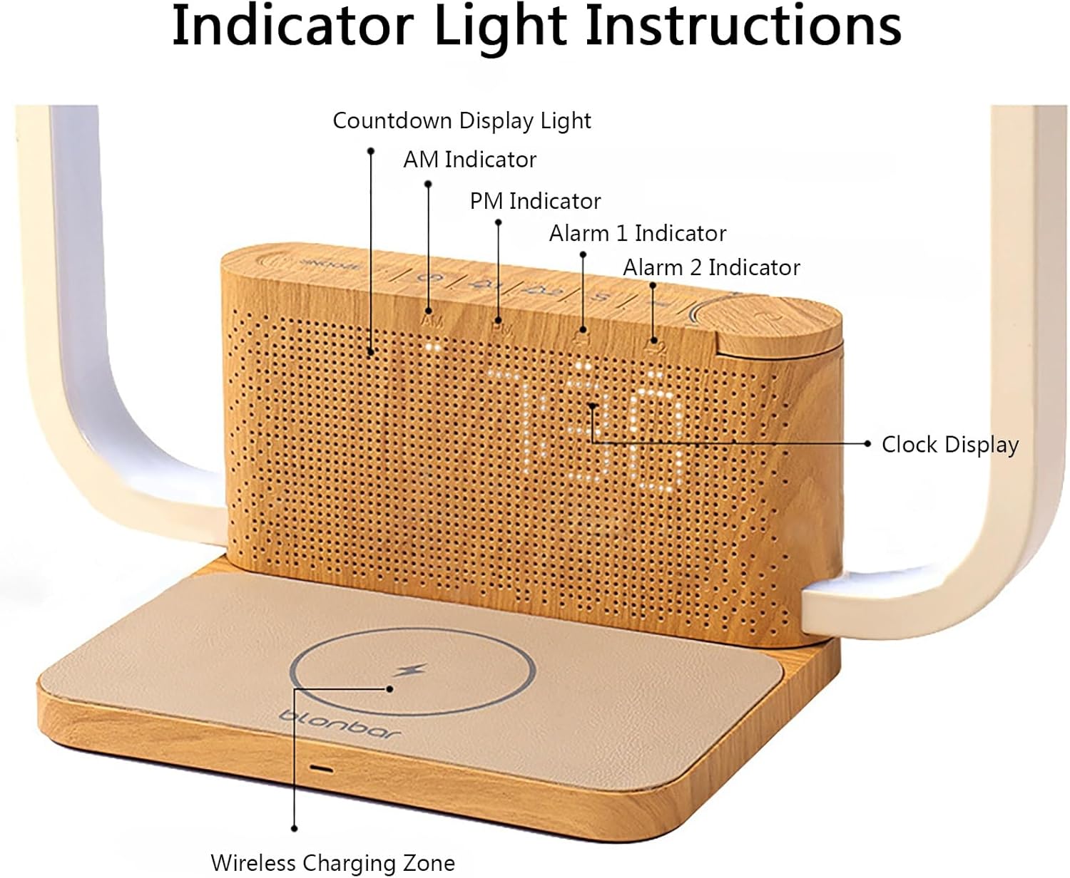 Bedroom Wake Up Light with White Noise Machine, White Noise Machine, Dual Alarms with Sunrise Simulation, 3 Brightness Levels