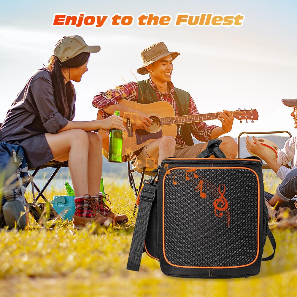 Tragetasche für JBL PartyBox Encore 2 – Hartschalen Etui Wasserdicht Stoßfest Mit Schultergurt und Taschen für Mikrofon, Ladegerät und Zubehör – Lautsprecher Tasche für Reise und Outdoor
