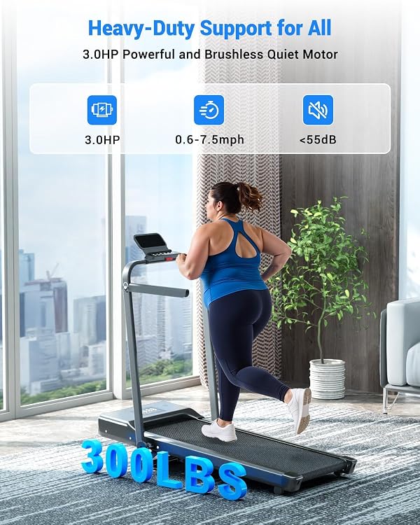 Superun 9% Incline Walking Pad Foldable Under Desk Treadmill by Superun - Used condition - Image 5