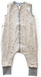 Ehrenkind® Schlafsack mit Füßen | Musselin 1.0 TOG | Babyschlafsack mit 100% Bio-Baumwolle OEKO-TEX