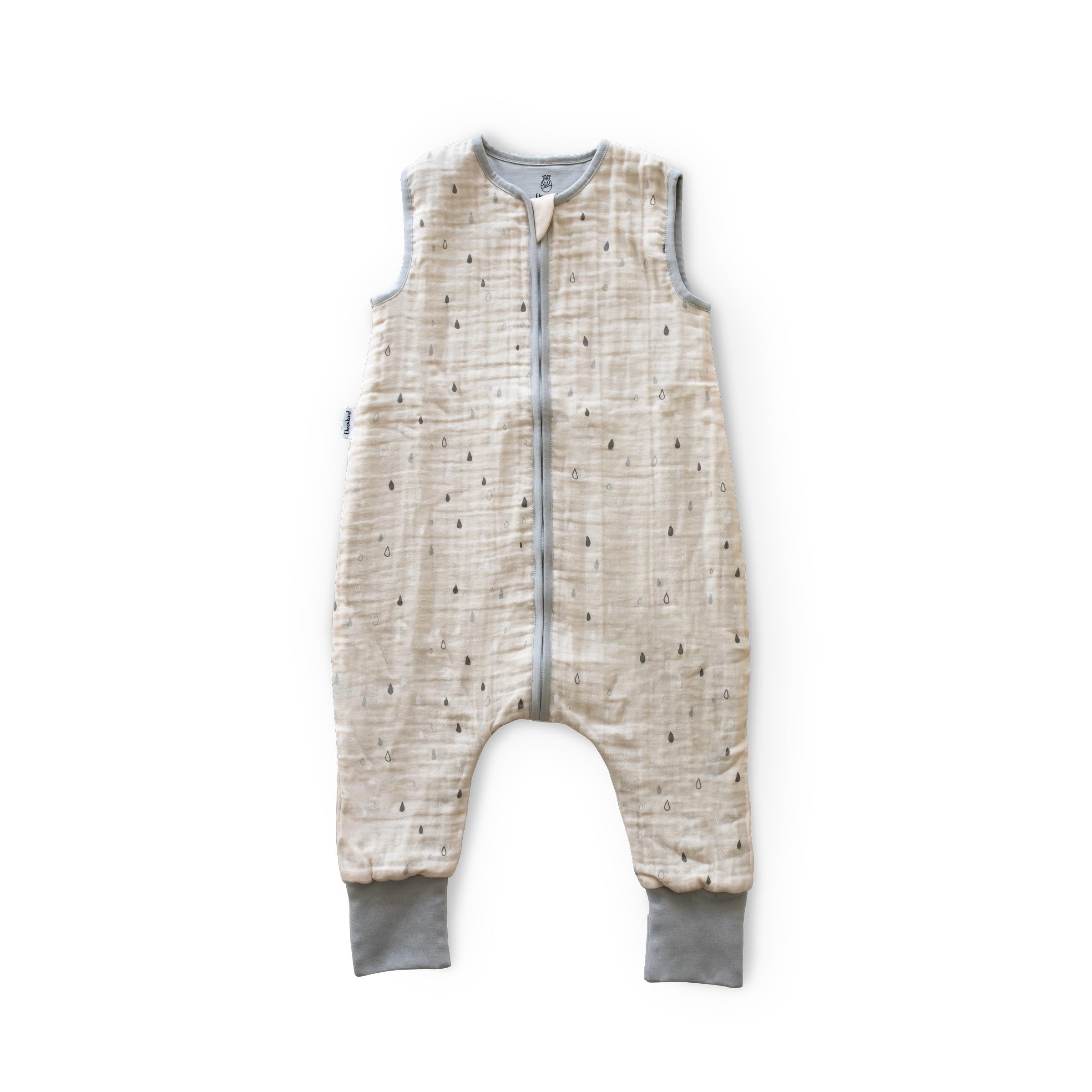 Ehrenkind® Schlafsack mit Füßen | Musselin 1.0 TOG | Babyschlafsack mit 100% Bio-Baumwolle OEKO-TEX