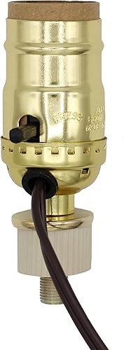 Miniatura 3 de Creative Hobbies Kit de lámpara para botellas de licor, botellas de vino, incluye todos los adaptadores, enchufe, cable y arpa (dorado)