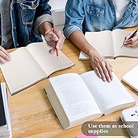 Vista 6 de SATINIOR 5 Pack A4 Notebooks Large Journal 360 Pages Leather Softcover Hardcover Notebooks Thick Paper Lined Note Writing Notepad for Travel Office