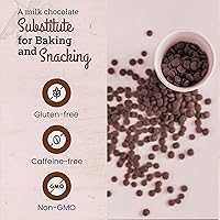 Vista 5 de Missy J's Chips de algarroba orgánicas de 8 onzas, paquete de 6 unidades, hechas con algarroba con azúcar de coco, vegano y sin gluten, sustituto