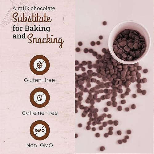 Miniatura 5 de Missy J's Chips de algarroba orgánicas de 8 onzas, paquete de 6 unidades, hechas con algarroba con azúcar de coco, vegano y sin gluten, sustituto