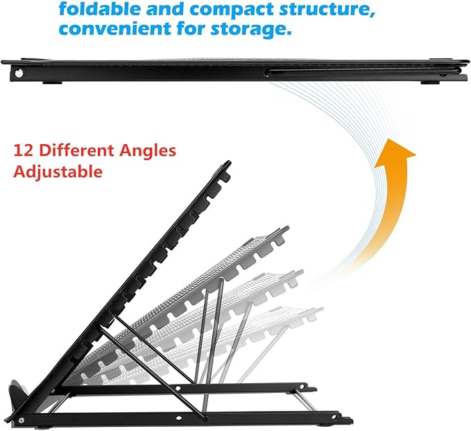 Soporte para Laptop IMAGE A3 Plegable Portátil Ventilado Ajustable 12 Ángulos miniatura 3