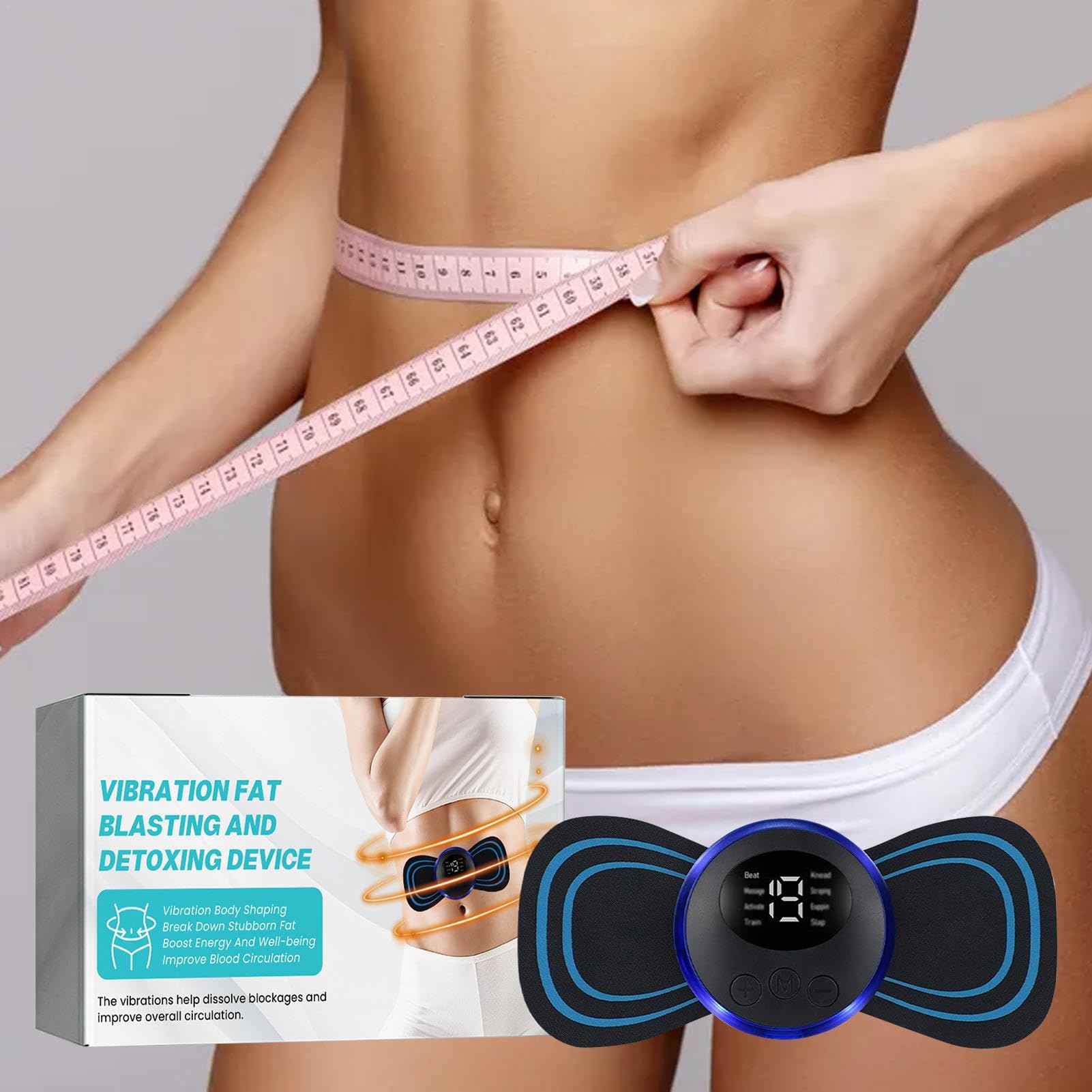 Quemador de grasa abdominal para mujeres, equipo de entrenamiento estimulador,Almohadilla de masaje para dispositivo adelgazante - Masajeador de vientre para eliminar la grasa, máquina de