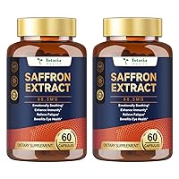 Vista 10 de Suplementos orgánicos de azafrán feliz – Extracto de azafrán 100% orgánico 88.5 mg por porción con crocins, safranal y azafrán para un mejor estado