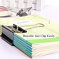 Vista 4 de Ufmarine Clips de carpeta extra grandes de 2.4 pulgadas de largo, clips de carpeta jumbo para oficina (8 piezas)