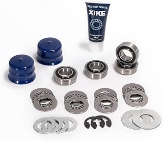 XIKE Lawn Mower 3/4" Front Wheel and Steering Upgrade Bearings Kit, Compatible Sears AYP Poulan Husqvarna Jonsered Weed Eater Roper Murray Noma John Deere.