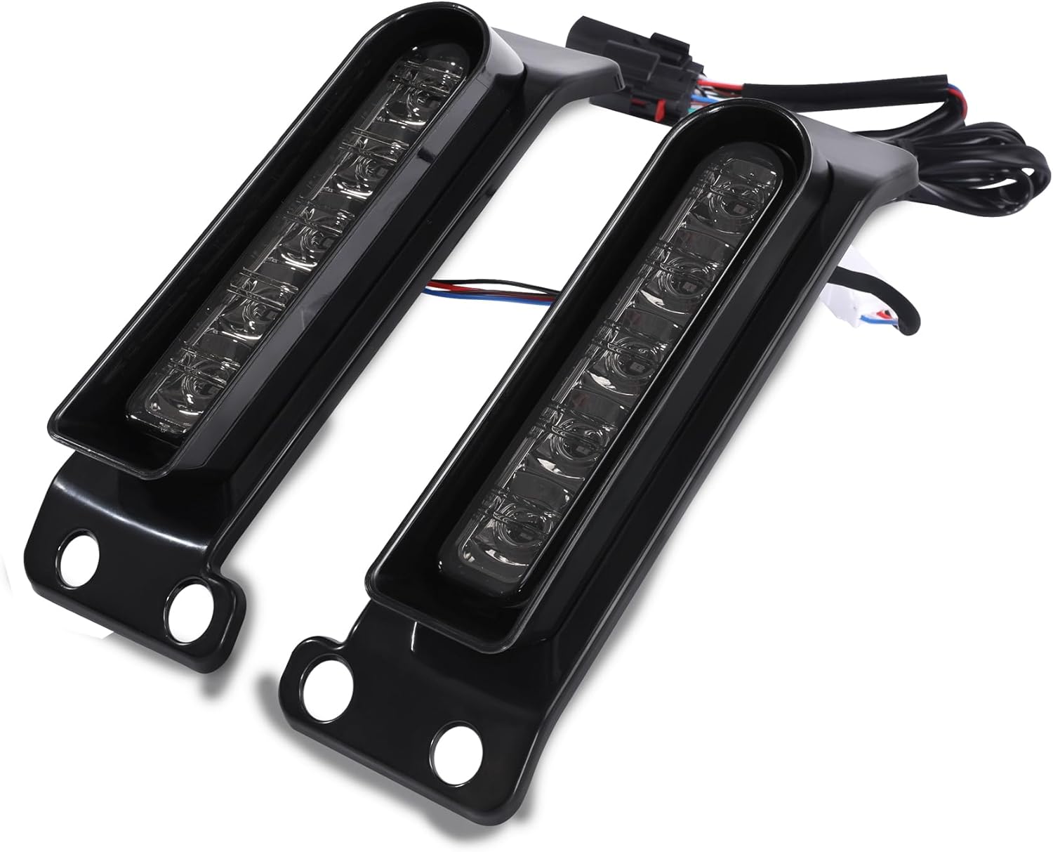 TCMT Saddlebag LED Inserts Support Auxiliary Light Fit For Harley 2014-2024 Ultra Limited 2020-2024 Road Glide Limited Smoke Lens