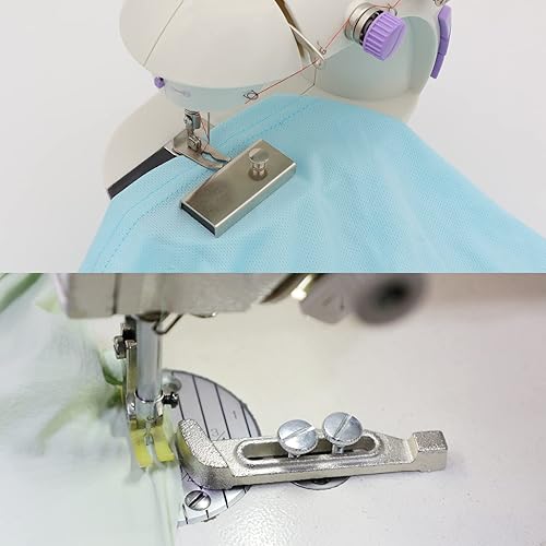Miniatura 5 de Guía de costura magnética, medidor de posicionamiento de flor de ciruelo para máquina de coser, 4 piezas de accesorios para máquinas de coser para