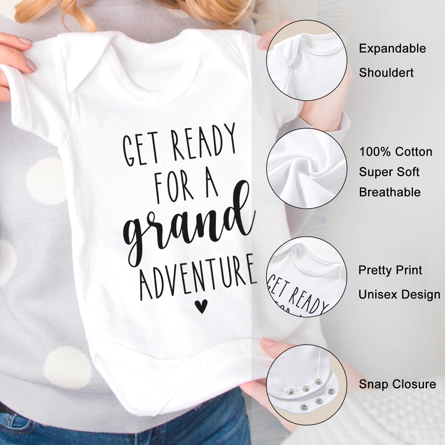 Pregnancy Announcement for Grandparents - Pregnancy Reveal Ideas for Grandma Grandpa, Surprise Baby Announcement Gifts Set - Pregnancy Test Keepsake Box, Baby Onesie & Booties, Pregnancy Reveal Card - Image 5