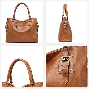 Borsa a tracolla da donna di grande capacità, con manico