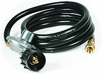 Vista 15 de Camco Low Pressure Gas Regulator Rated at 70,000 BTUs Per Hour Includes 8-Foot Hose Great for Camping, RVing, Grilling, and More (57704)