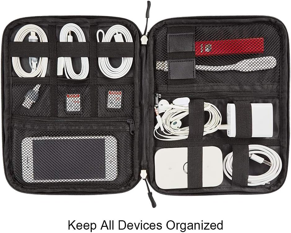 COVAX Electronic Organizers, Travel Cable Storage, Electronics Accessories Cases for Cable, Charger, Phone, USB, SD Card