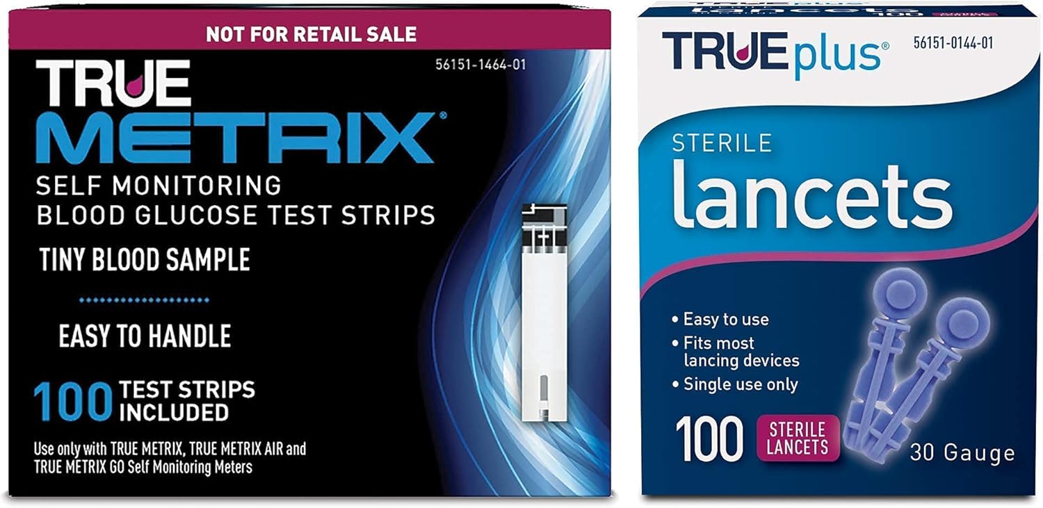TRUE METRIX® GO Starter Kit with TRUE METRIX® Test Strips and TRUEplus® Lancet Bundle : Health & Household