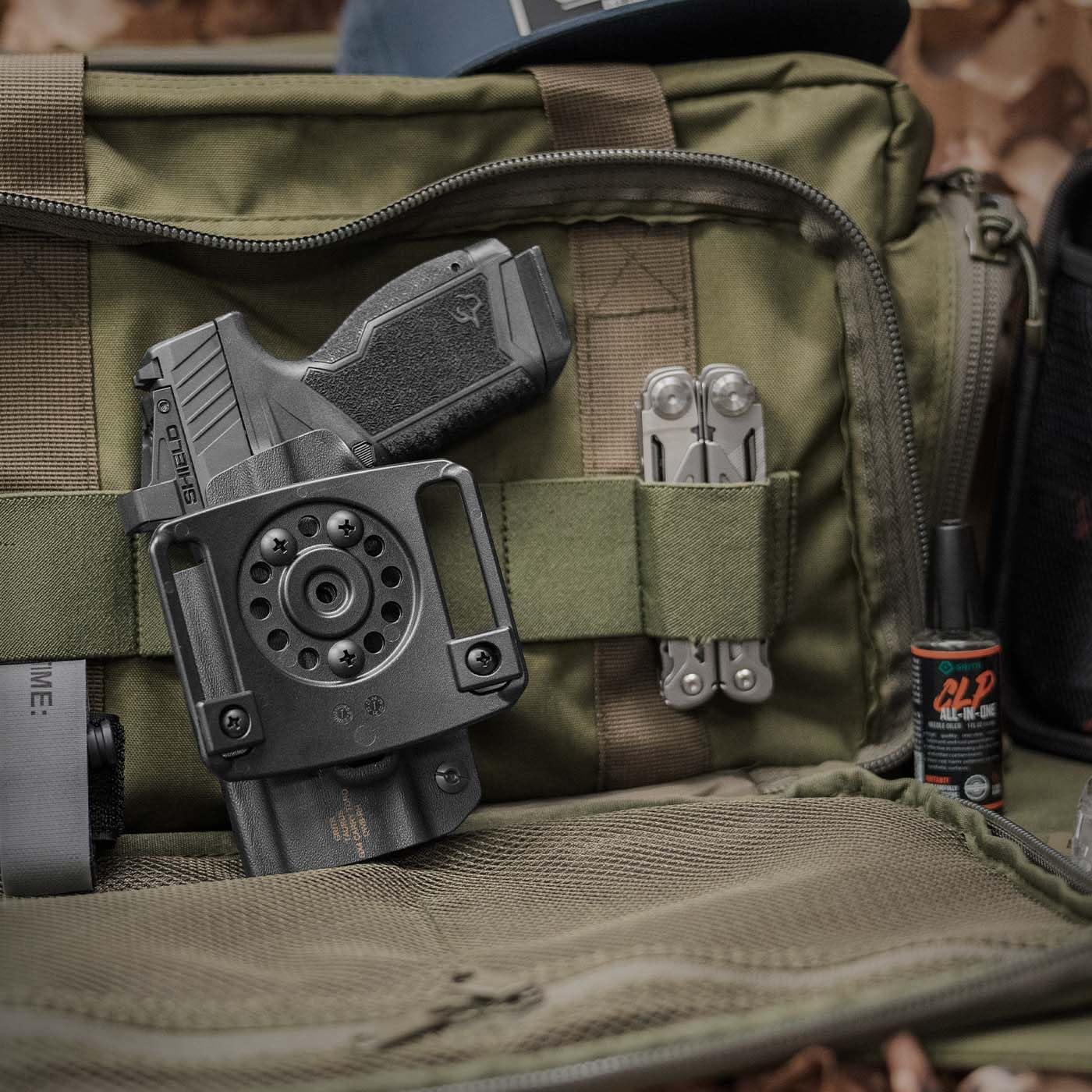 GRITR OWB Kydex Right Hand Gun Holster Fits Taurus GX4 Carry Toro Models | EDC Pistol Accessory w/Optic Cut, Adjustable Retention & Cant, Compatible w/Safariland QLS/G-Code RTI Attachments