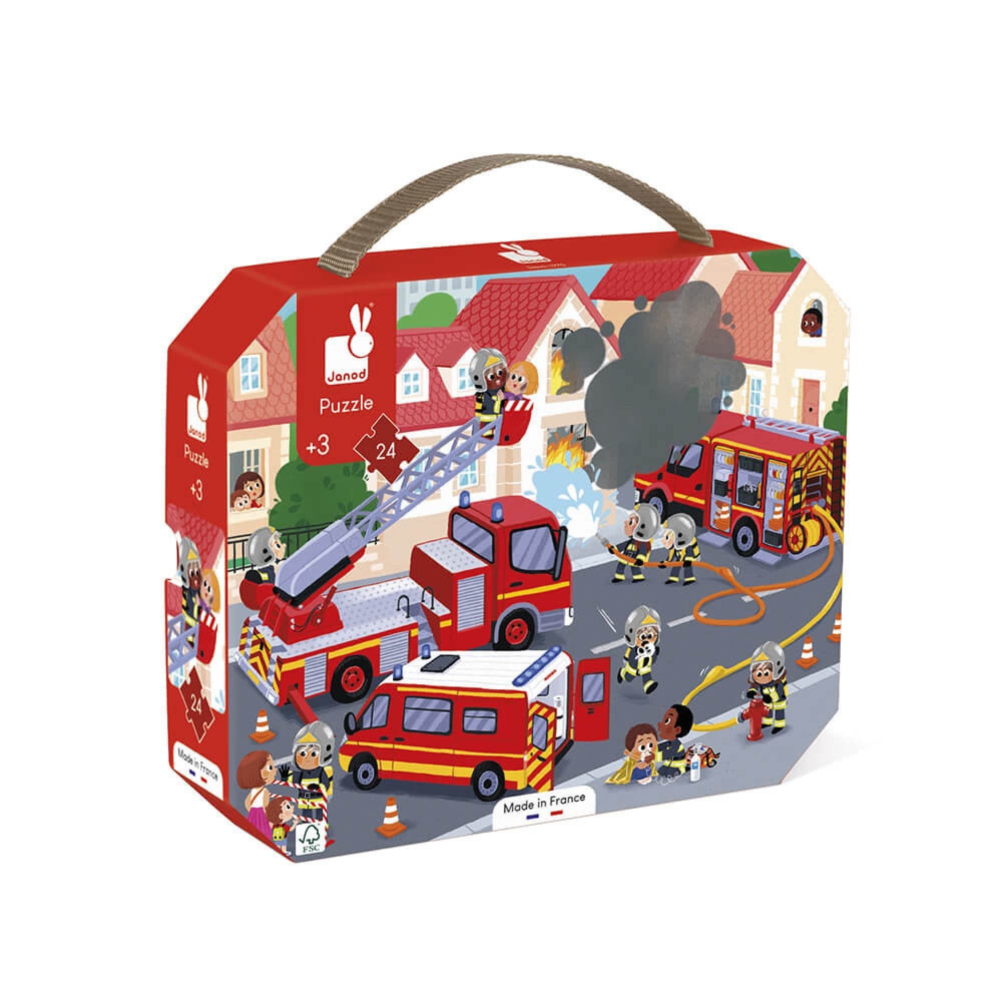 Janod Puzzle Enfant Pompiers 24 Pièces : Bon Plan Jouet Éducatif | Test et Avis