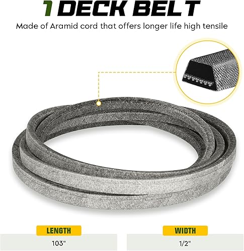 Miniatura 5 de Kit de reconstrucción de plataforma de cortacésped de 46 pulgadas para Cub Cadet LTX1045 LTX1046 LTX1046VT 618-04636 618-04865 918-04636 2 conjuntos