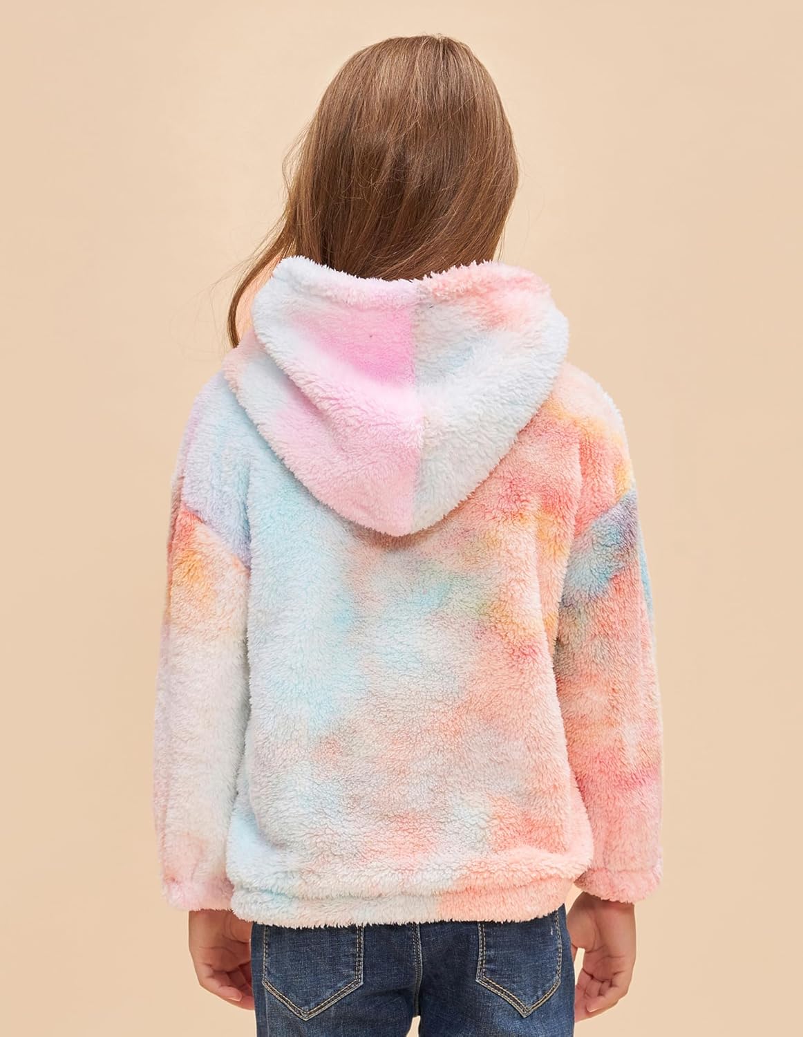 GRACE KARIN Girls Fleece Jacket Zip Up Sherpa Coat Kids Fall Hoodie Fuzzy Sweatshirt Size 5-14 - Image 5