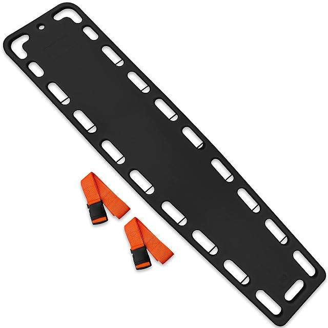 EMS XTRM Spine Board Stretcher Backboard for Patient - EMT Backboard Immobilization Portable Patient Transport Rescue Lightweight PE
