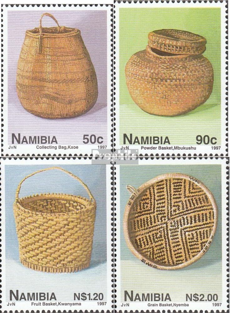 Namibia - Southwest 850-853 (complete.issue.) FDC 1997 Korbwaren (Stamps for collectors) Glass/ceramics/porcelain