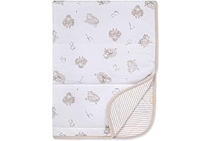 Burts Bees Baby Reversible Counting Sheep Nursery Blanket