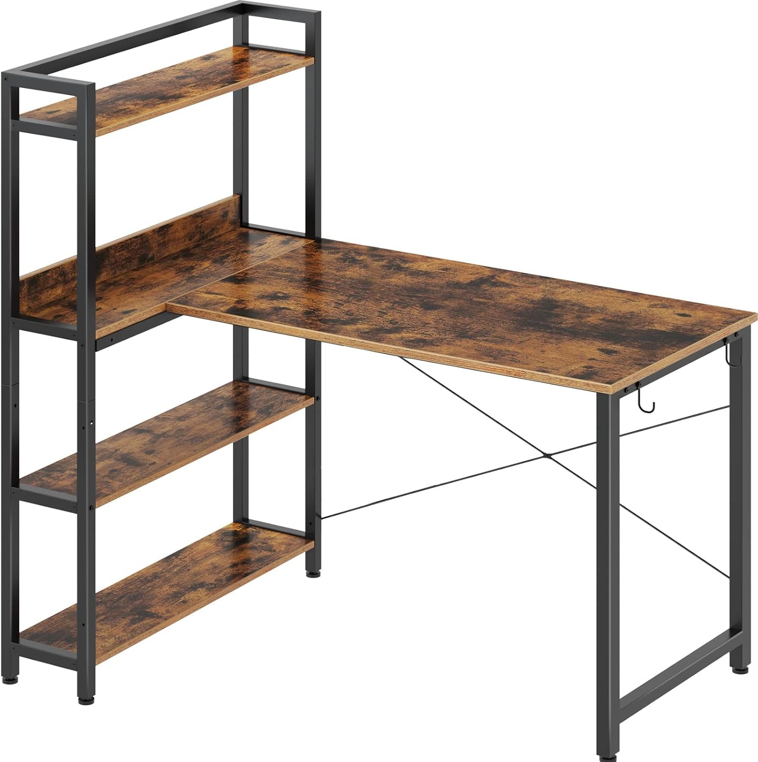 Rolanstar Computer Desk with Storage Shelves 47", Home