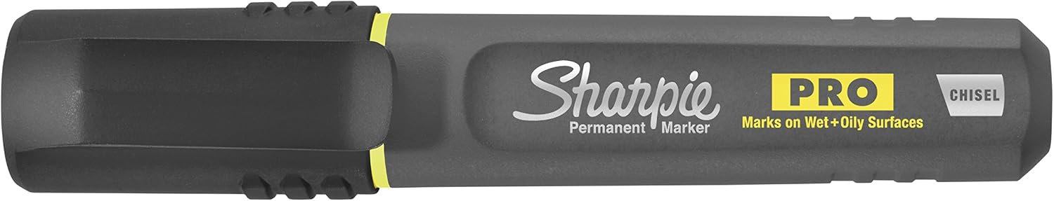 SHARPIE Pro Permanent Marker, Medium, Chisel Tip, Black Marker (2018329)