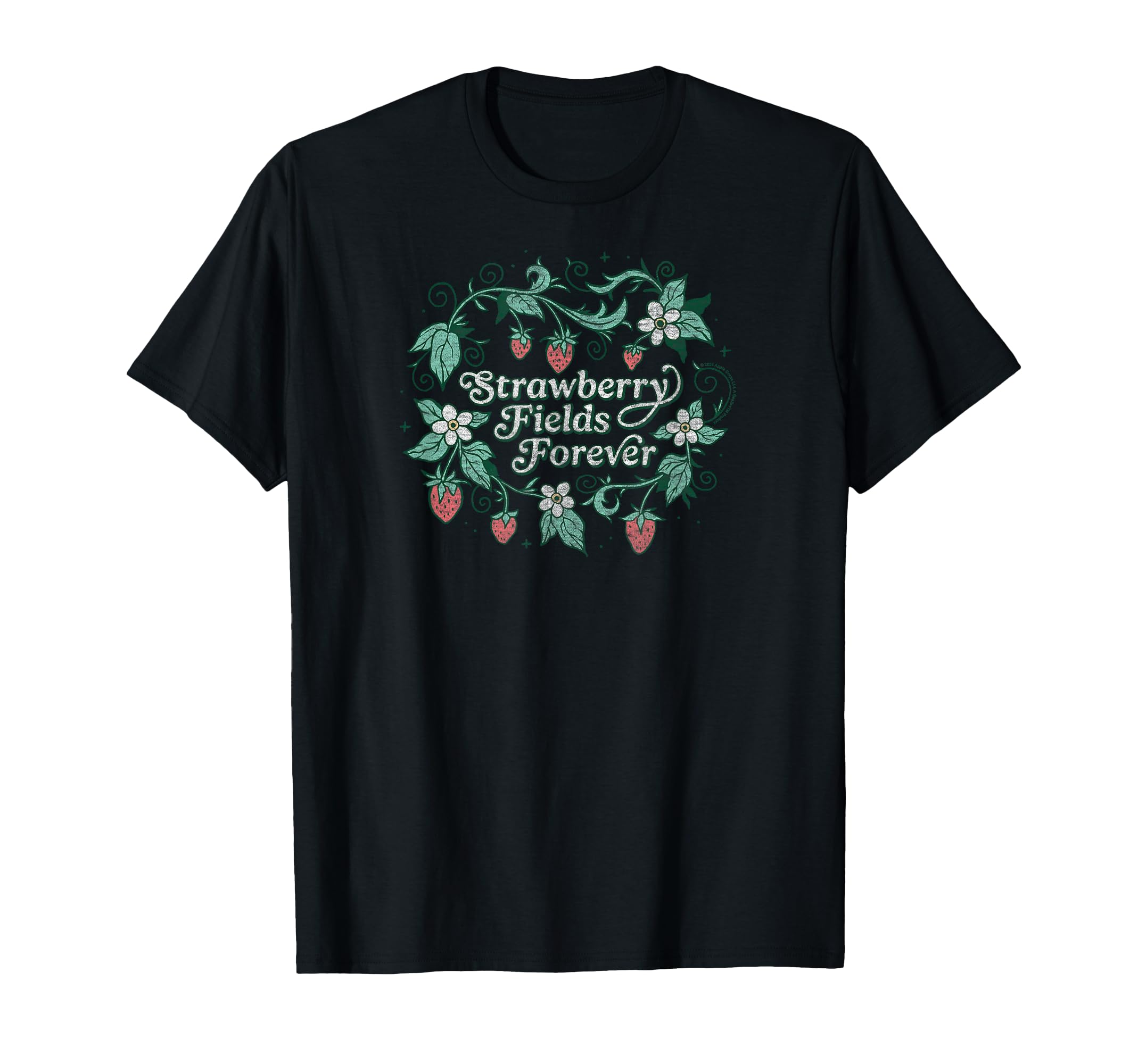 STRAWBERRY STRAWBERRY-FIELDS 黒カットソー Fields Tシャツ 