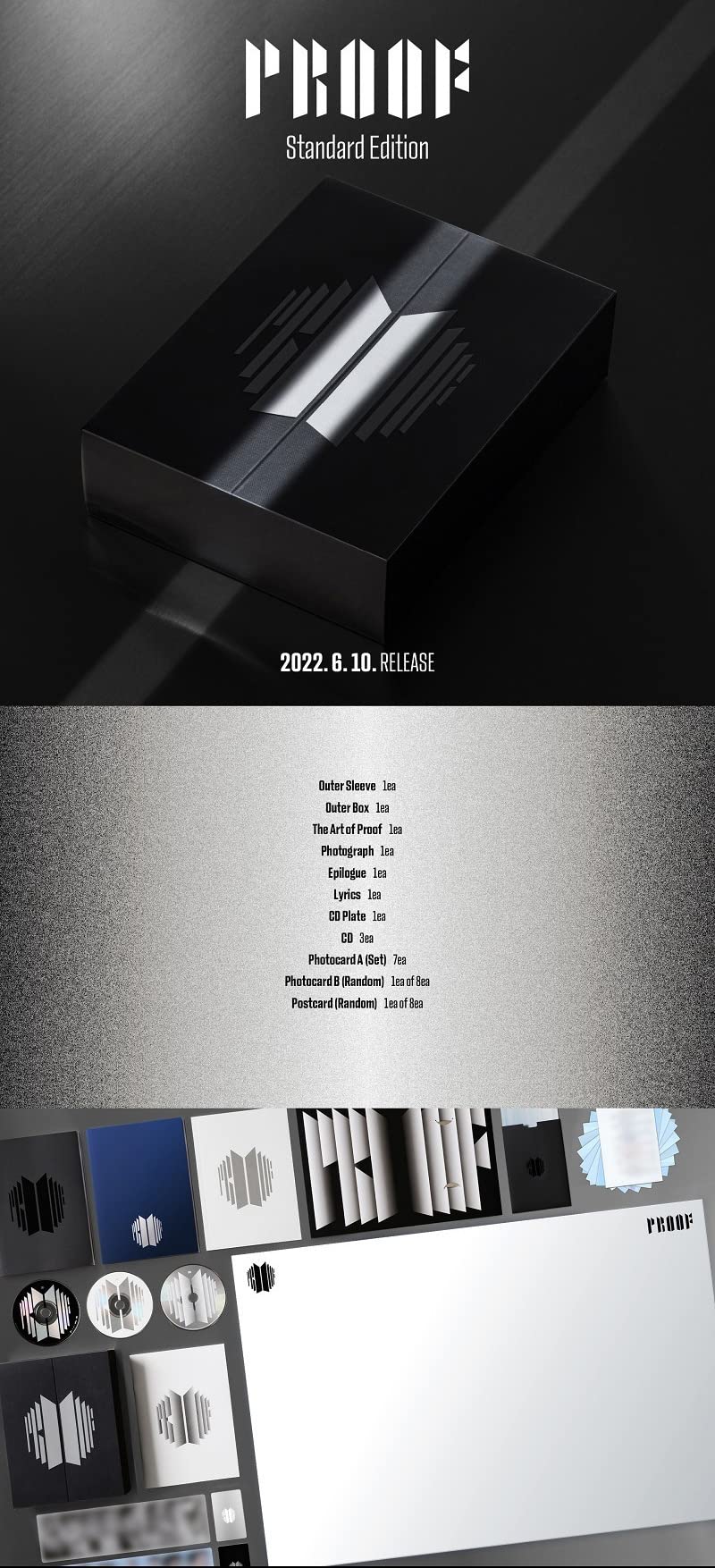 Amazon.com: BTS PROOF Album (STANDARD EDITION) 3 CDs+