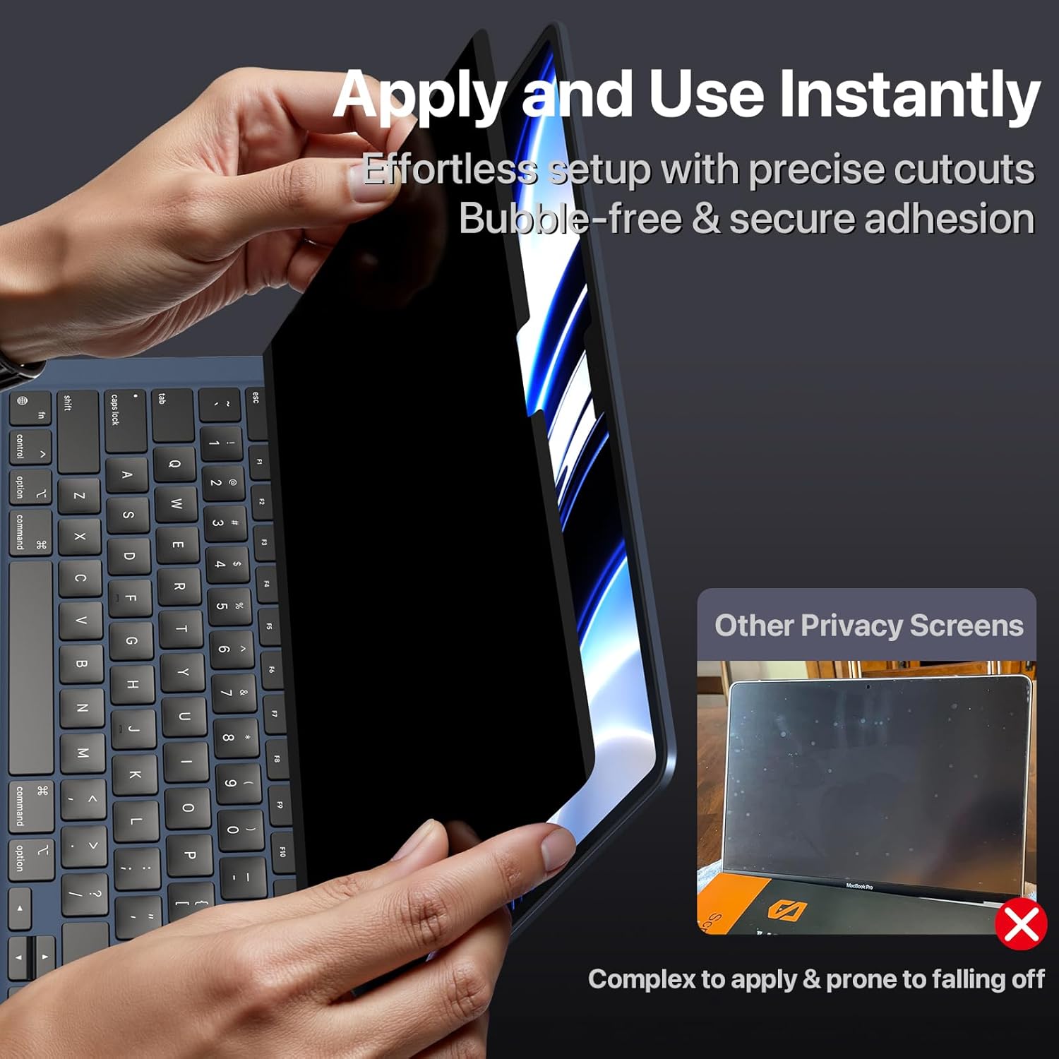 Compatible for MacBook Air 13.6 inch Case & Privacy Screen for MacBook Air 13.6 Inch