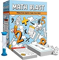 Math Blast! Fun Educational Math Card Game for Kids 8-12 - Mental Math Practice with Addition Subtraction Multiplication Division