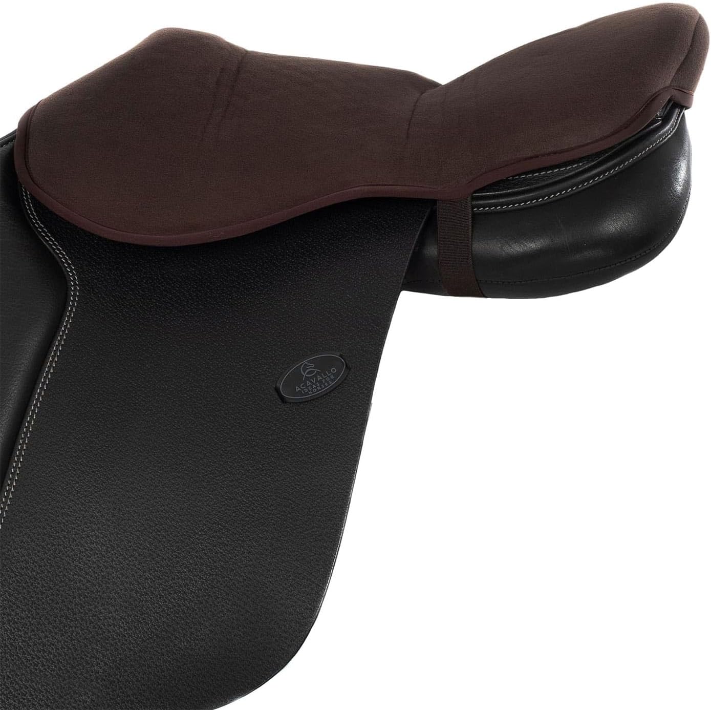 Acavallo Ortho Coccyx Gel in Dri-Lex Seat Saver, Jumping, Large, Brown