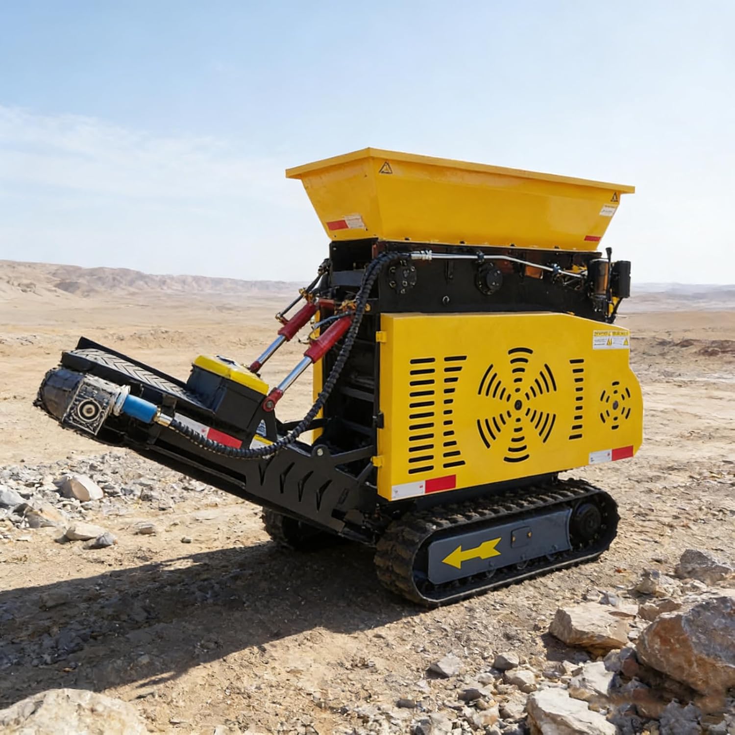 Small Tracked Portable Rock Crusher Mobile Crushing Equipment for Stone Aggregate and Construction Waste
