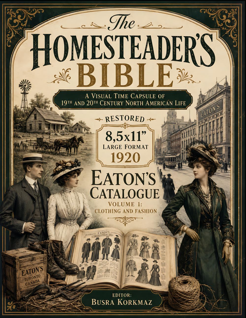 The Homesteader's Bible": A Visual Time Capsule of 19th and 20th Century North American Life. Restored 8,5x11" large format 1920 Eaton's Catalogue – Volume 1: Clothing and Fashion.