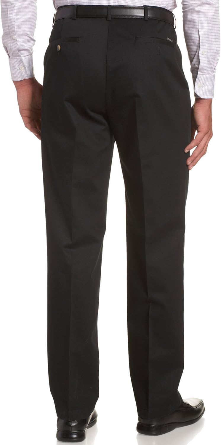 Haggar Men's Work to Weekend Hidden Expandable Waist Classic Fit Pleat Front Pant - Image 2