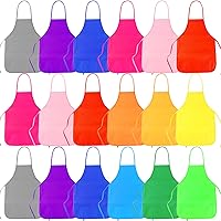 KUUQA 24pcs Kids Painting Aprons - Colorful Art Smocks for Children Ages 3-5, Classroom Painting & Party Supplies