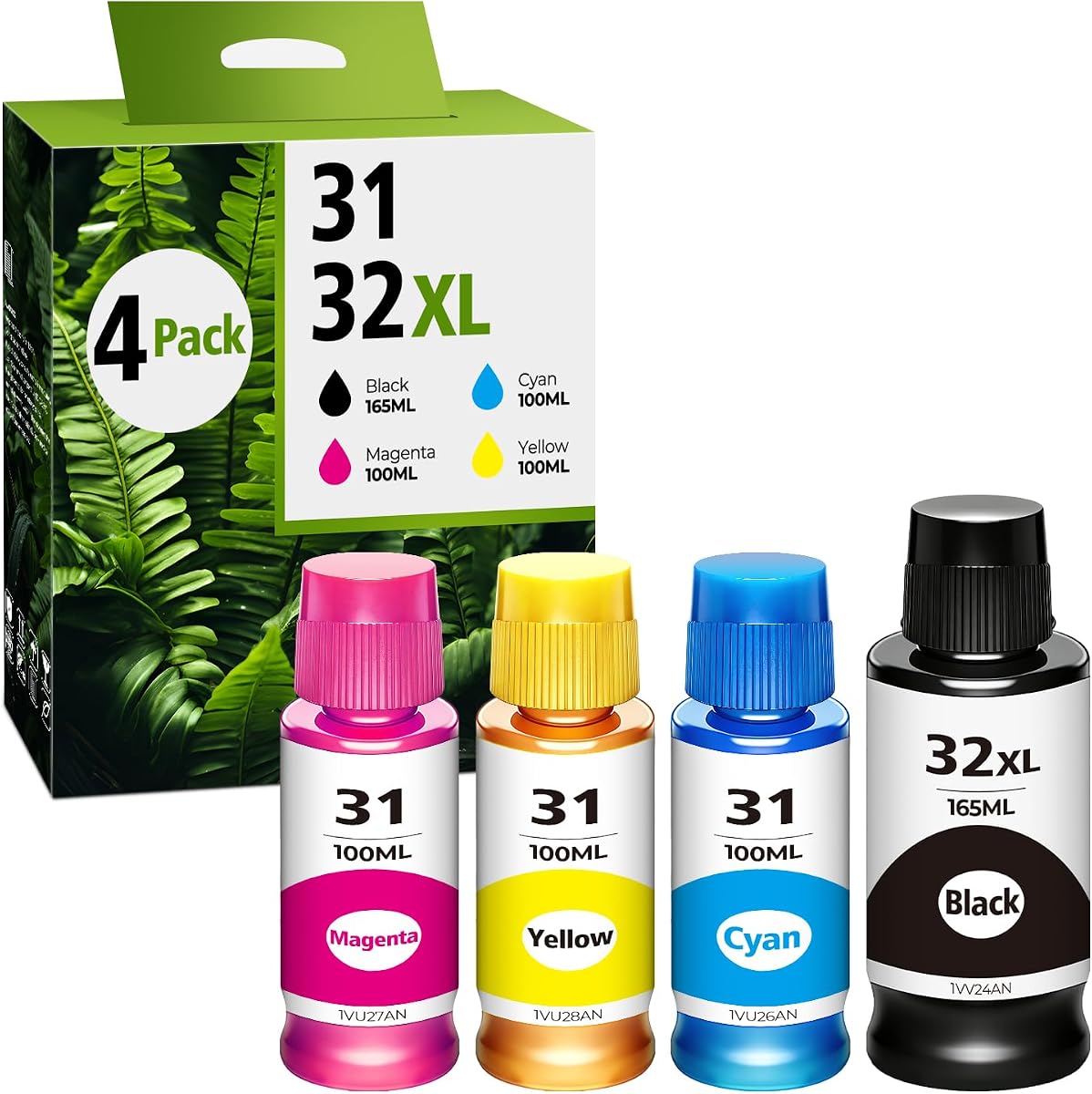 31 32XL Ink Bottle Set Compatible for HP Smart Tank 5101