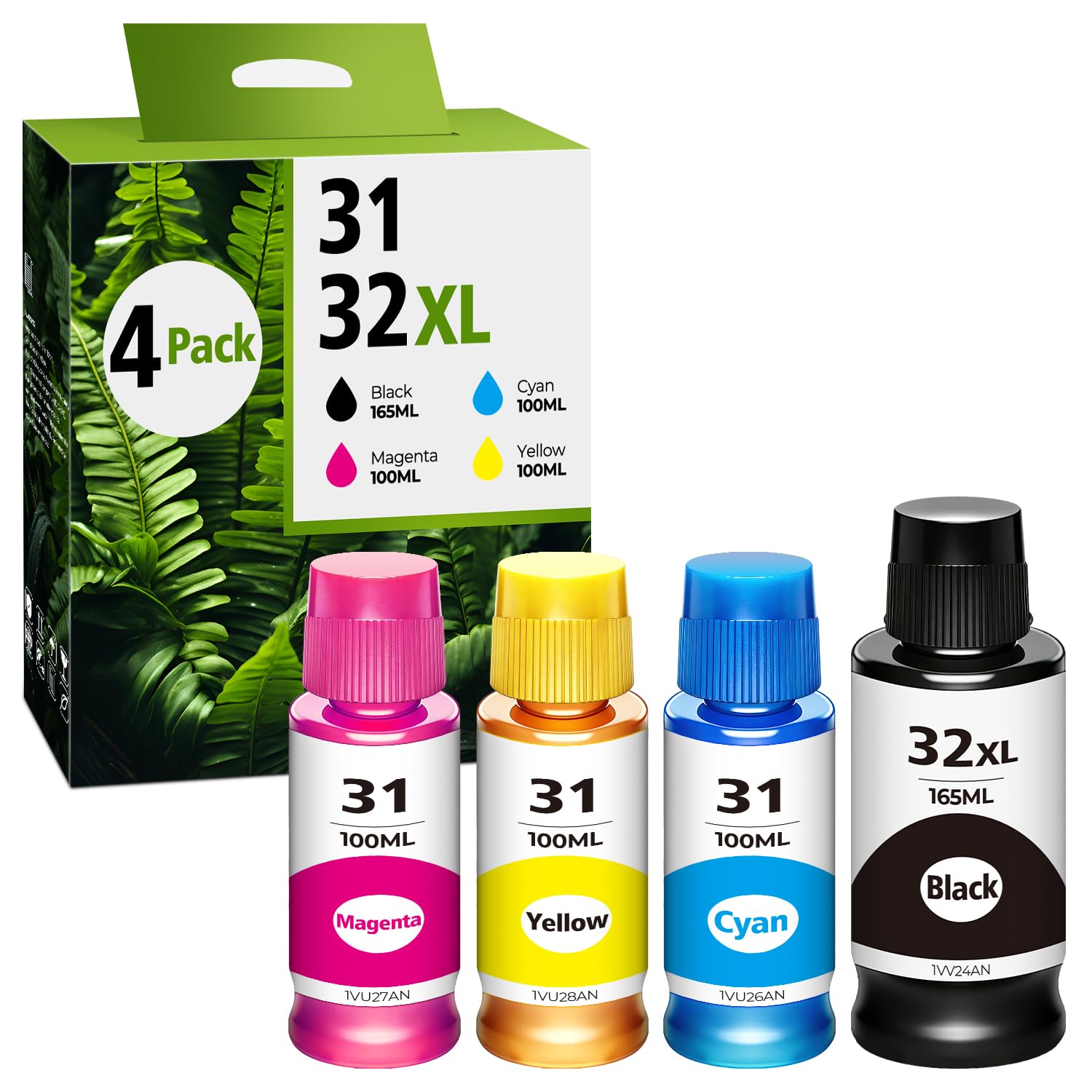 Amazon.com: 31 32XL Ink Bottle Set Compatible for HP Smart Tank