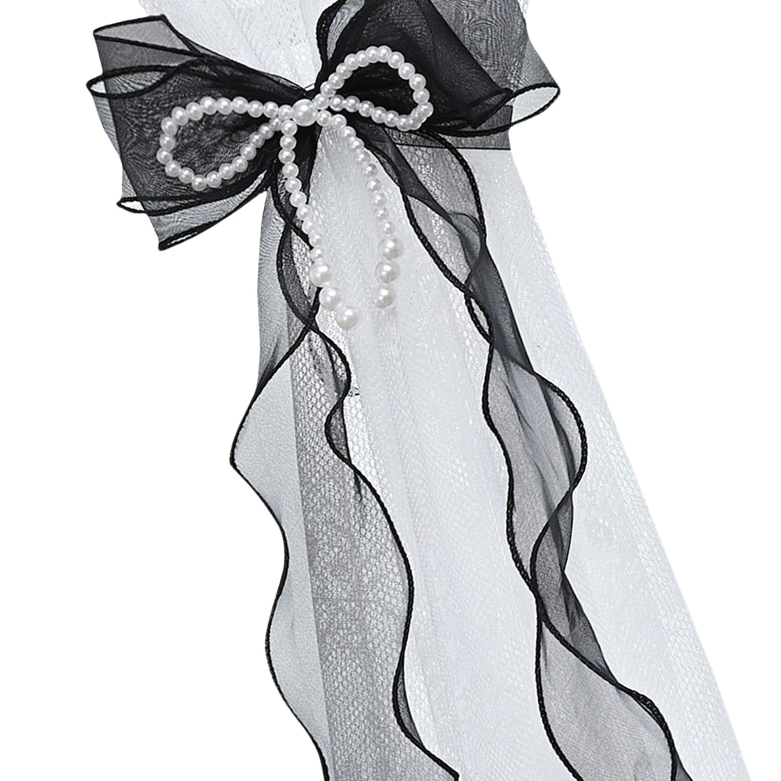 carotoe Of 2 White Bowknot Curtain Tiebacks with Beads for Styles and Functionality Decorative Curtain Tie Butterfly Holdbacks