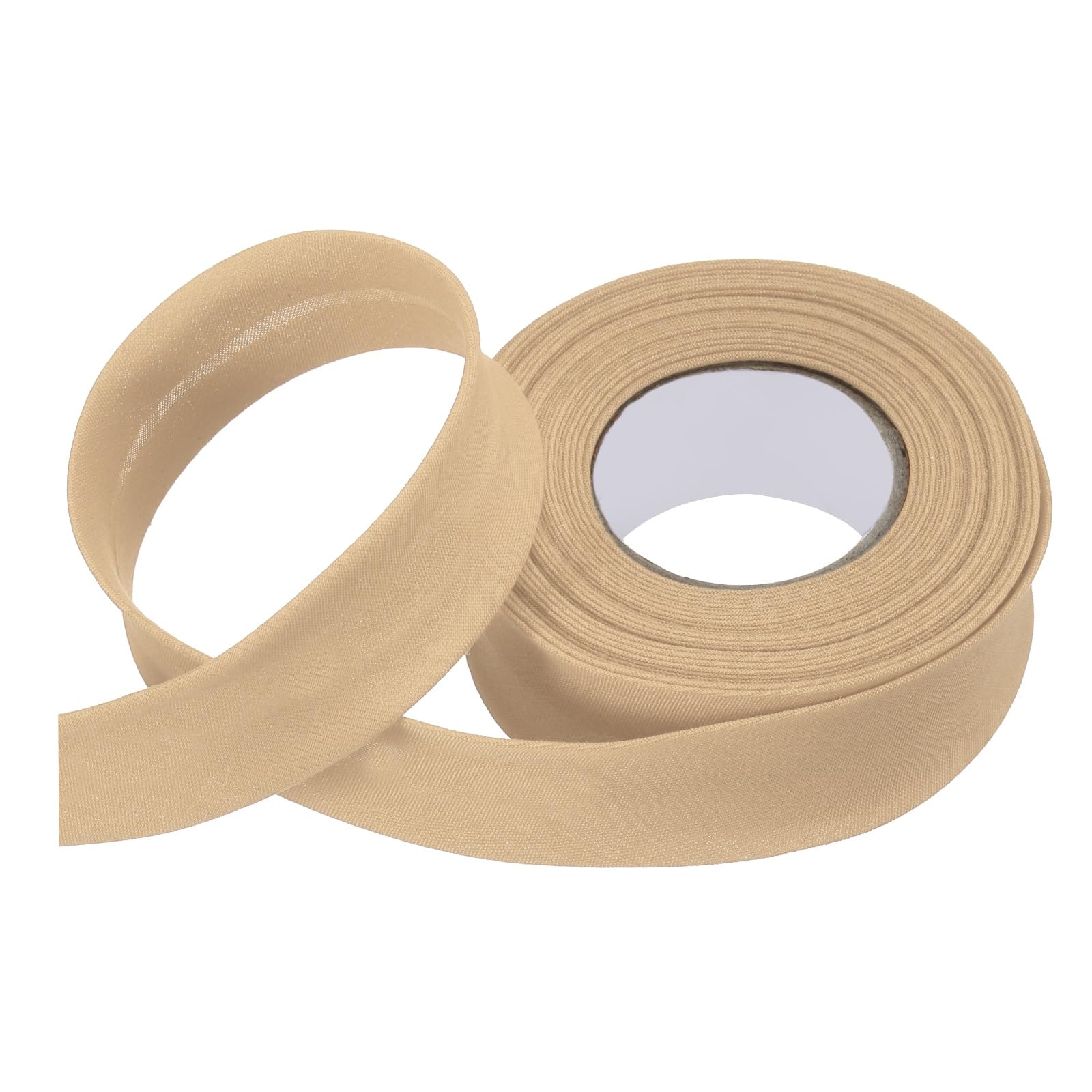 sourcing map 3/4 Inch Single Fold Bias Tape Polyester Continuous Bulk Bias Tape for Sewing, Seaming Quilting Hemming Binding Crafts (Khaki 6 Yards) โ image 1