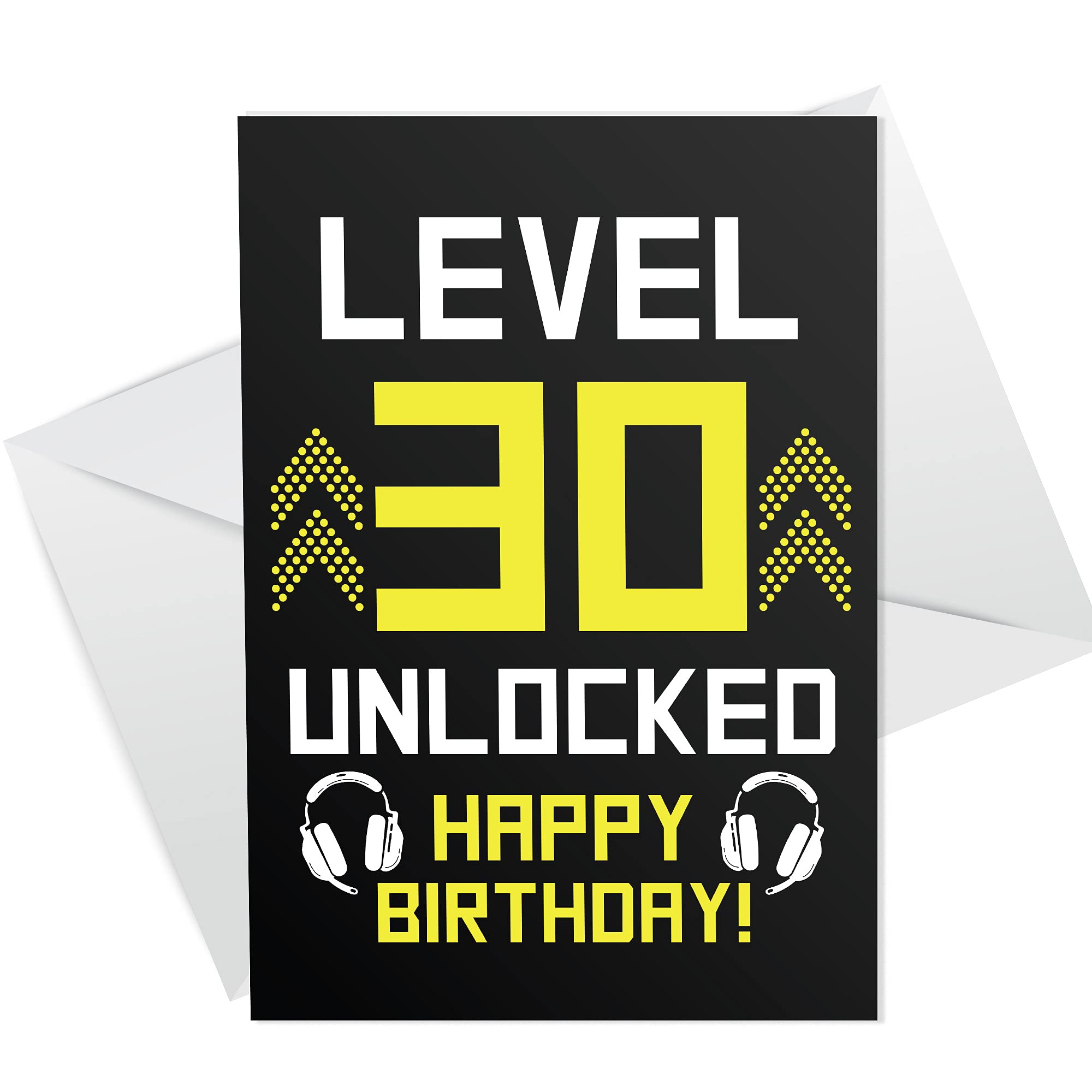 Funny 30th Birthday Card For Son Brother LEVEL 30 Humour Gaming Card For Men