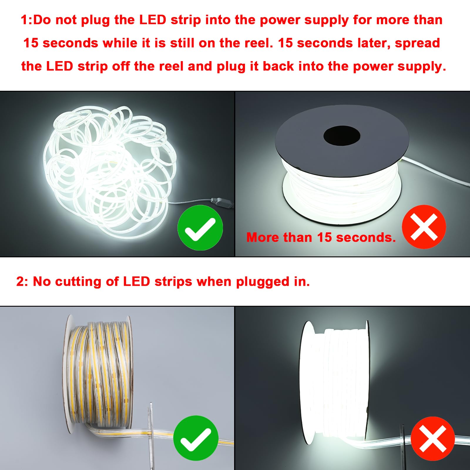 BENLUN Striscia LED COB 230V Esterno Trasparente Impermeabile IP65 20 Metri | 6000K Bianco Freddo Luci LED 220V 200W 480LEDs/M CRI 90+ con Raddrizzatore per Cortile, Giardino, Salotti, Spazi Esterni
