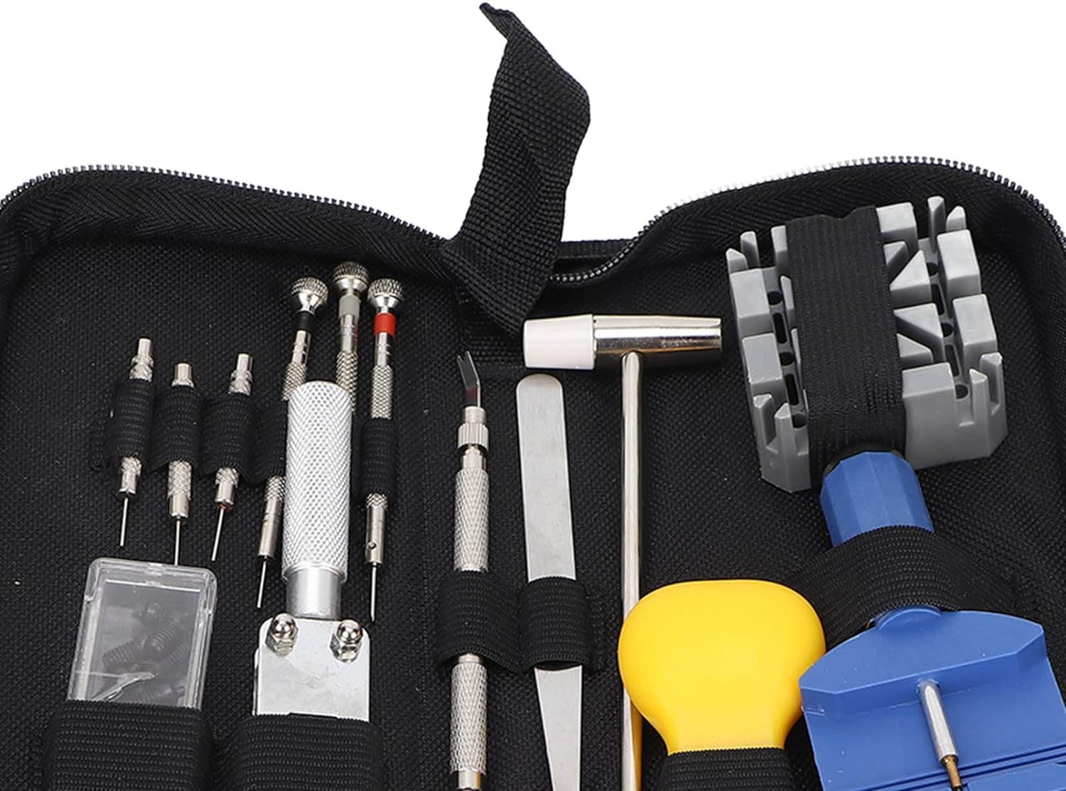 Kit de reparación de Relojes de 14 Piezas para Reparar y reemplazar la batería del Reloj, Kit de Herramientas de reemplazo de batería de Reloj con Bolsa de Transporte de