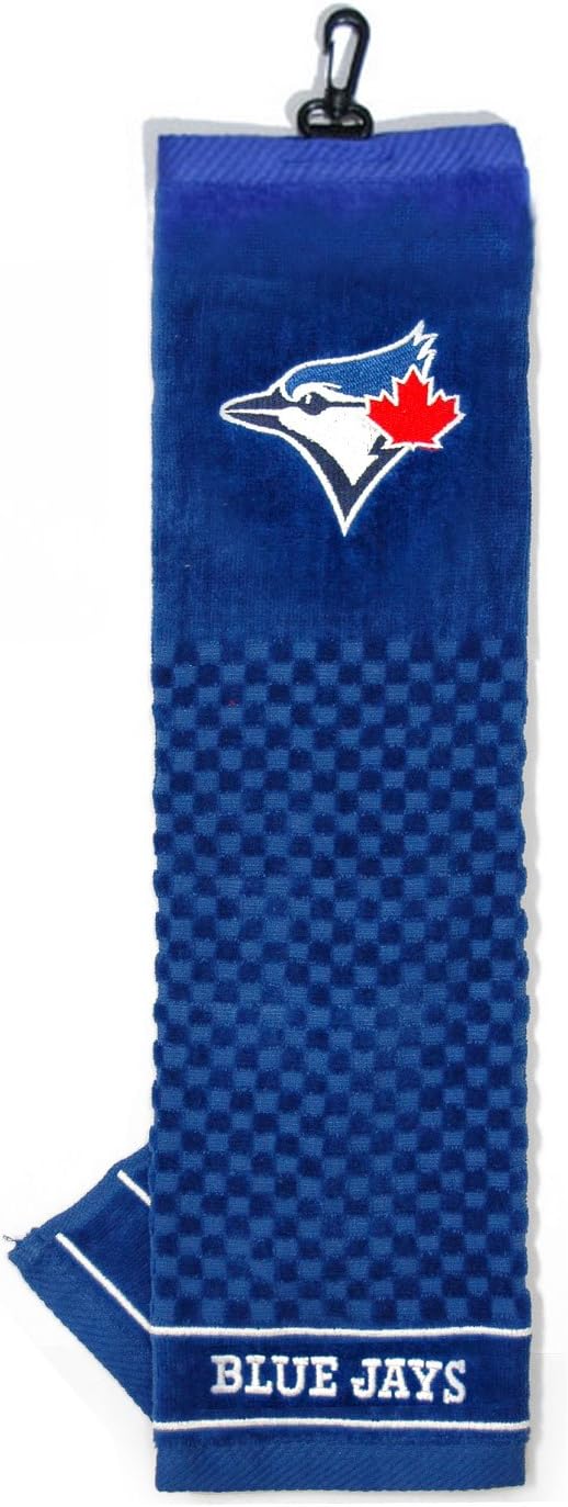 Team GolfMLB Embroidered Golf Towel, Checkered Scrubber Design, Embroidered Logo