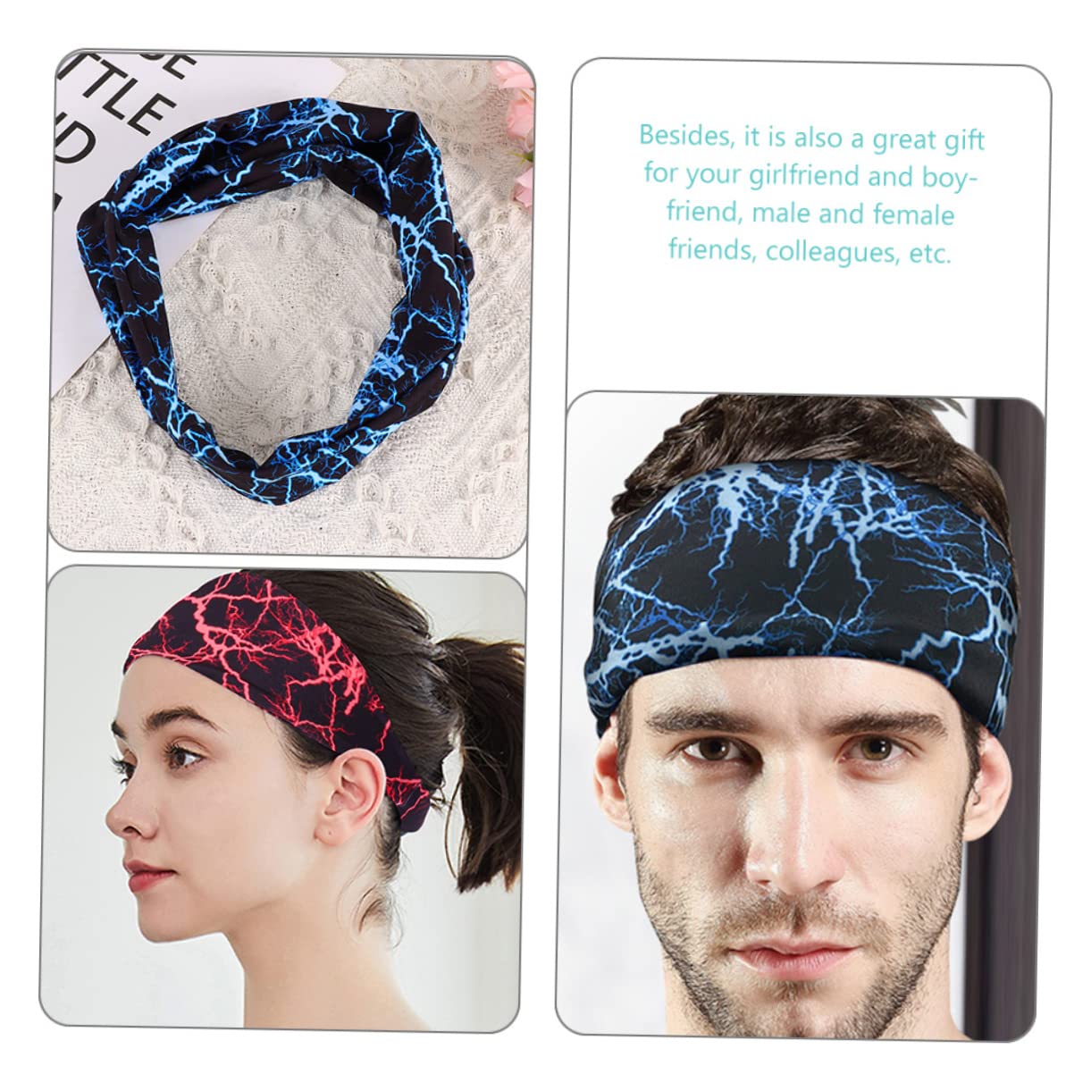 TOYANDONA Fitness Antiperspirantgürtel Schweißband Haarbänder Frauen Fitness-schweißbänder Sportstirnband Jungs Stirnband Dünne Haarbänder Dochtwirkung Bands Elasthan