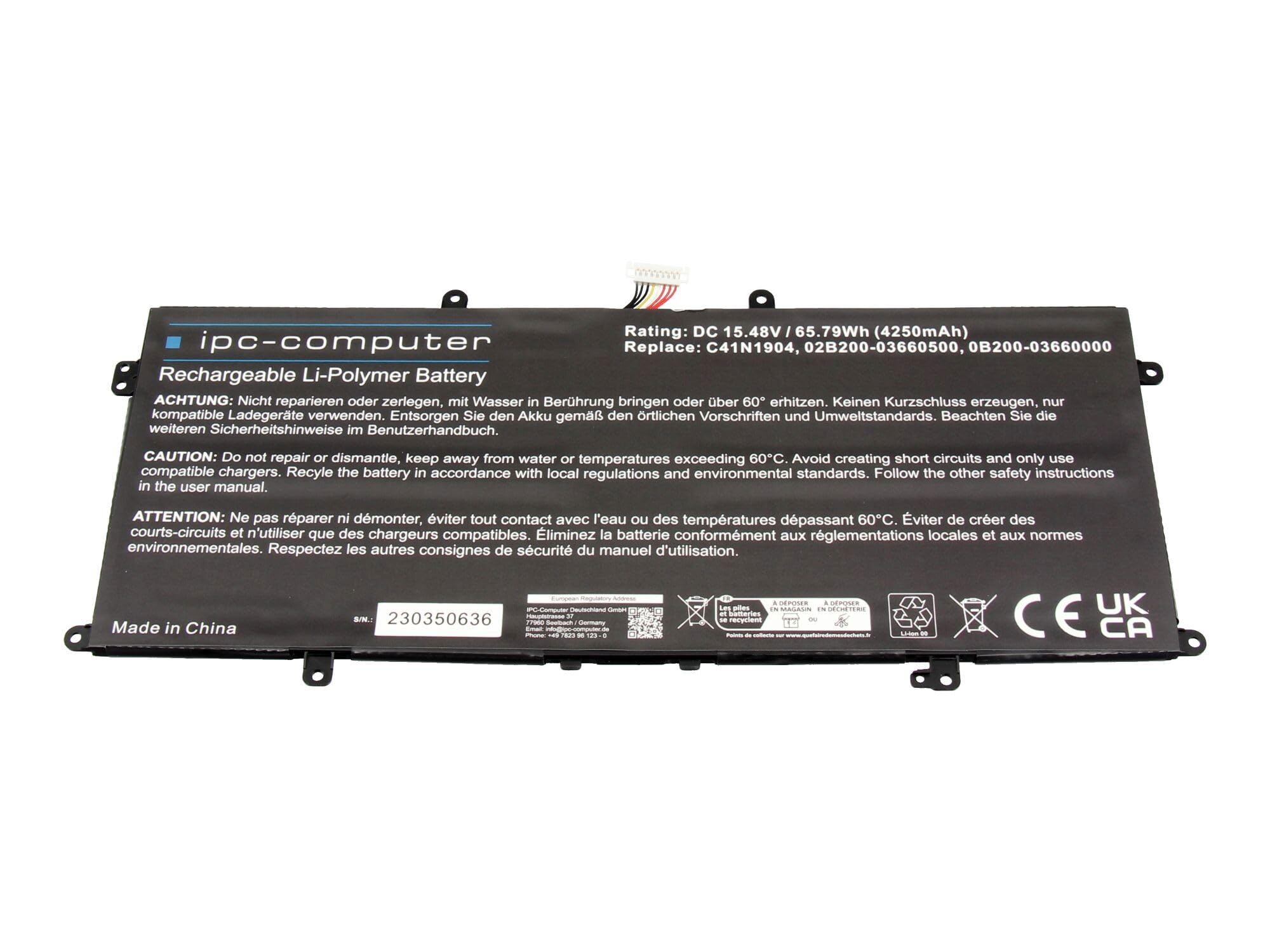 Batterie ASUS ZenBook Fluctuation Autonomie - Solution IPC-Computer - 4